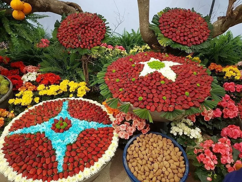 Visão geral da Festa de Flores e Morangos de Atibaia